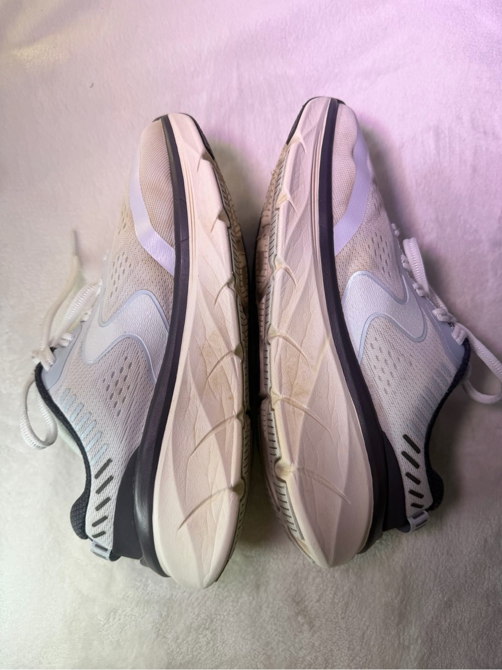 Skechers D'lux Walker 2.0 Women's White with Light Blue and Black Accents - Picture 9 of 11